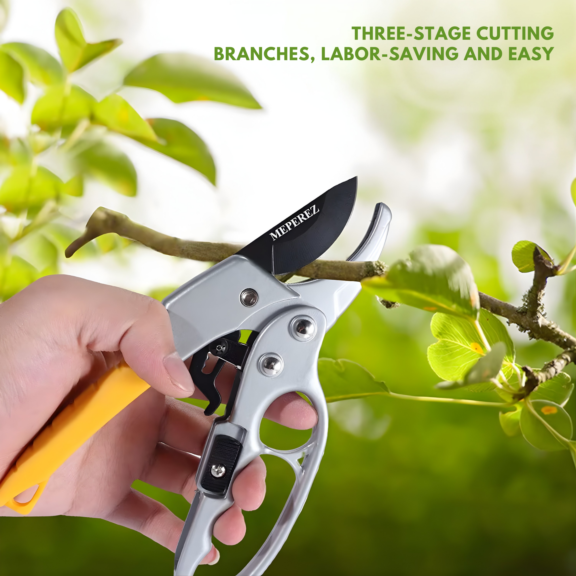 Best1 Stainless Steel Gardening Pruning Shears | Heavy Duty Plant & Tree Trimming Clippers