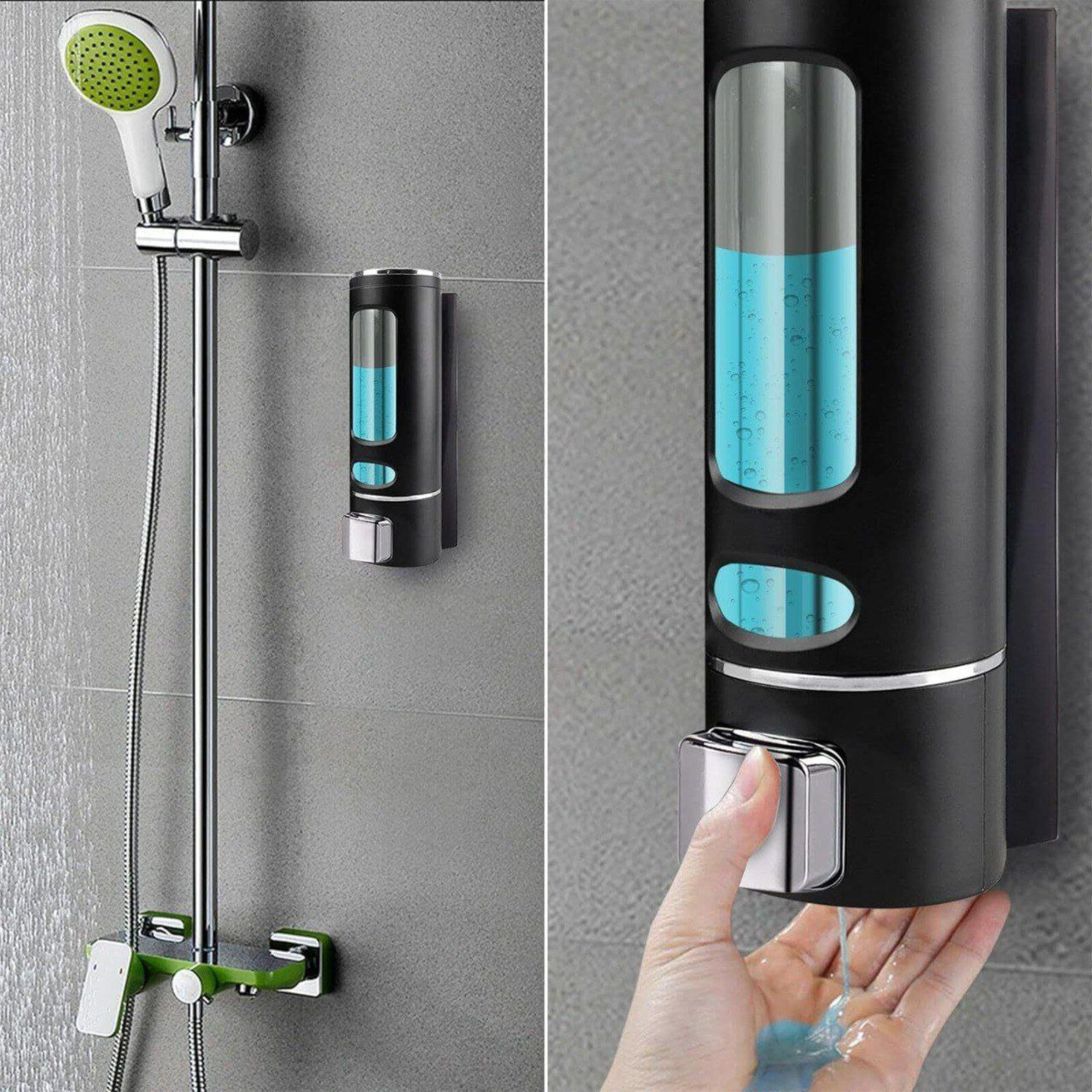 Best1 Wall Mounted Liquid Soap Dispenser | Manual ABS Soap & Shampoo Dispenser for Bathroom