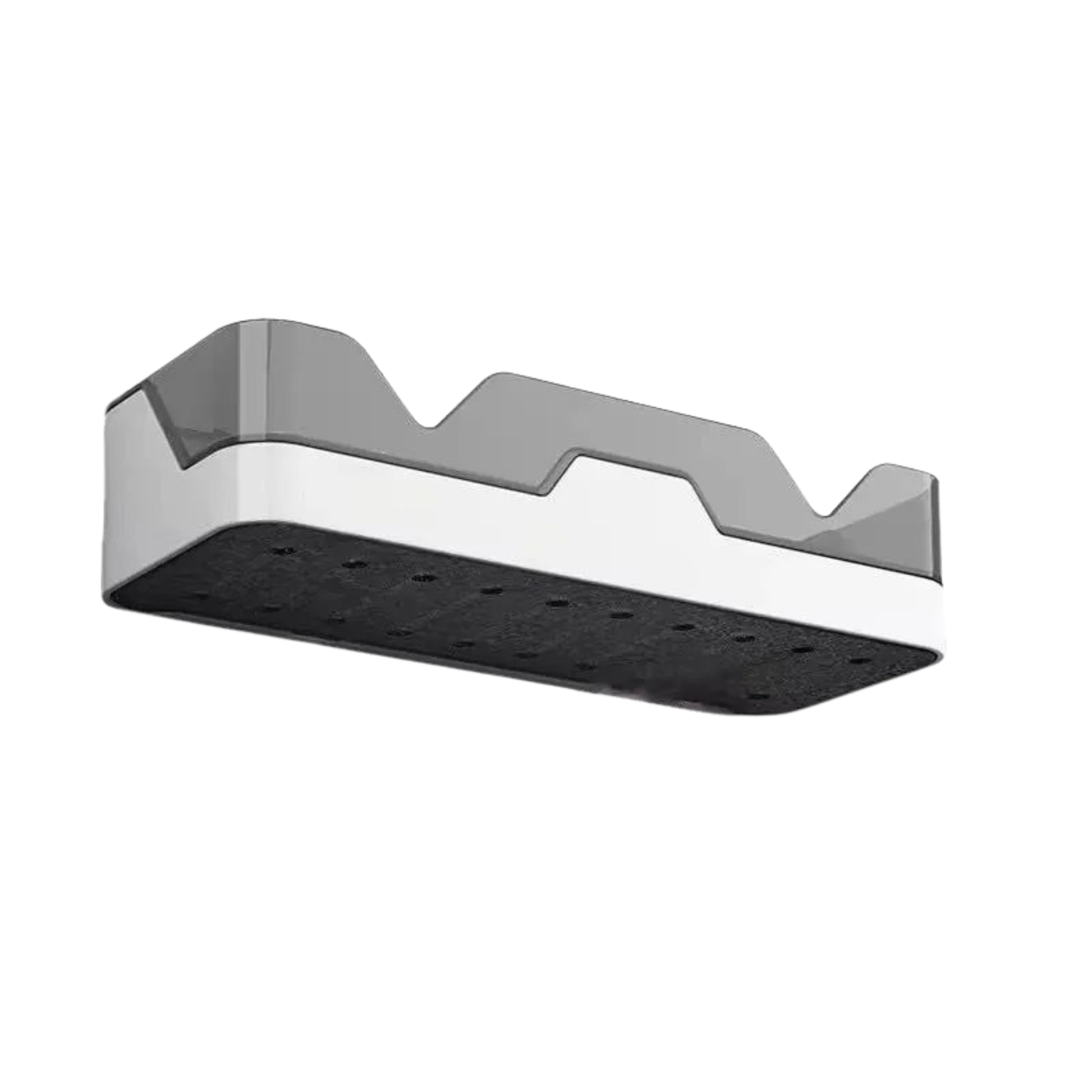 Best1 no drill bathroom wall shelf organizer with multi-layer plastic design for shower and vanity storage.