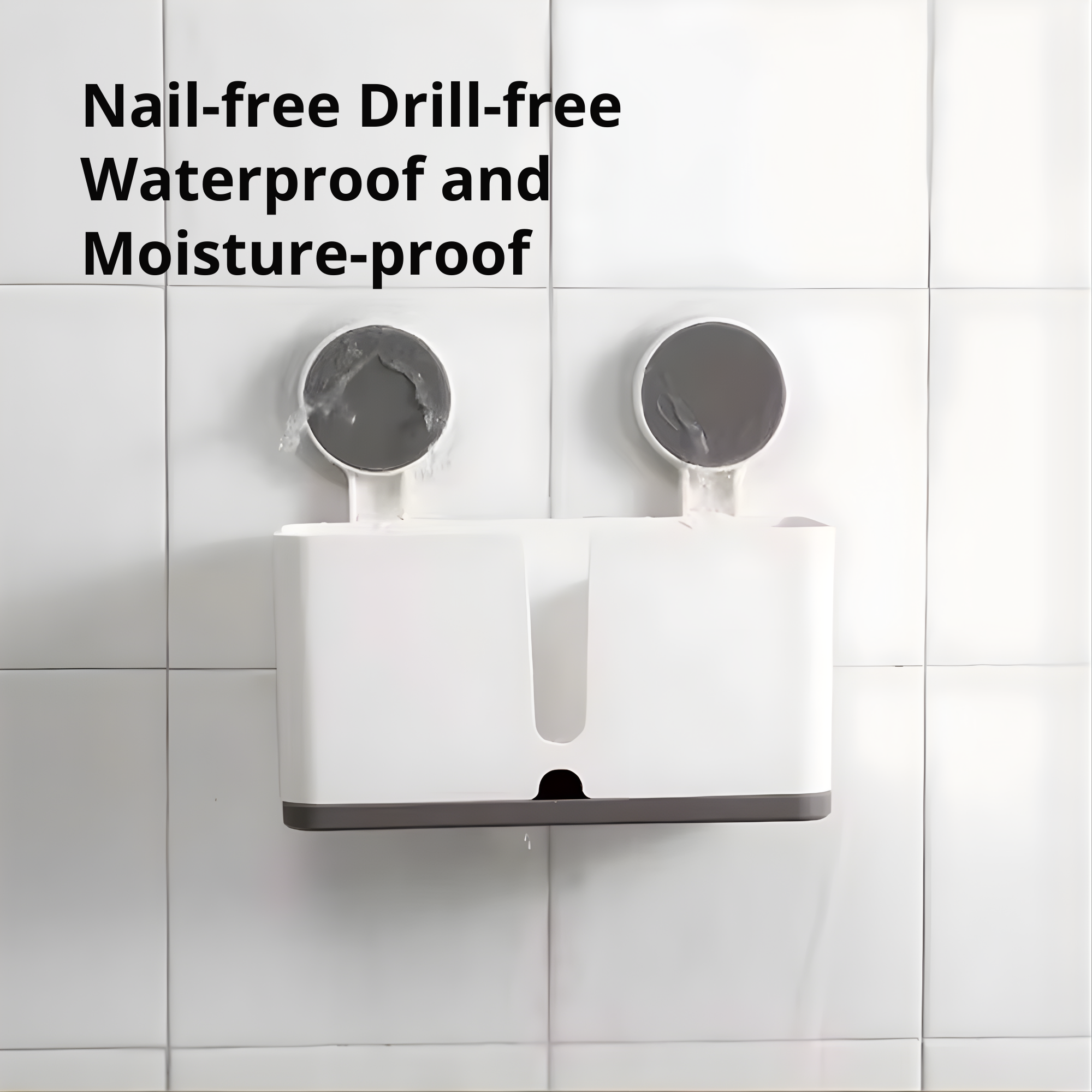 Best1 wall mounted double toothbrush holder with sleek design, showcasing toothbrush compartments and space-saving features.