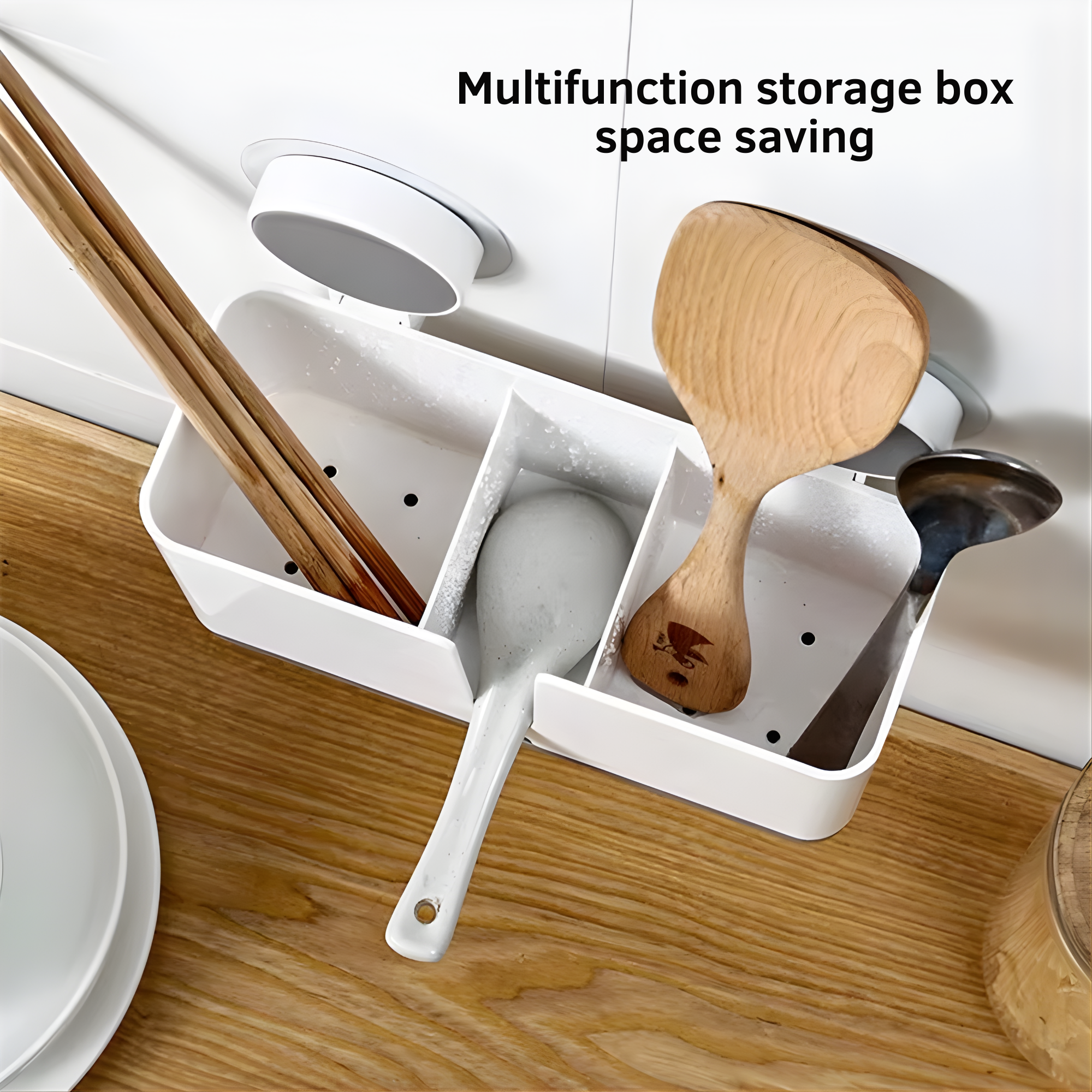 Best1 Wall Mounted Double Toothbrush Holder | Space Saving Bathroom Storage Organizer