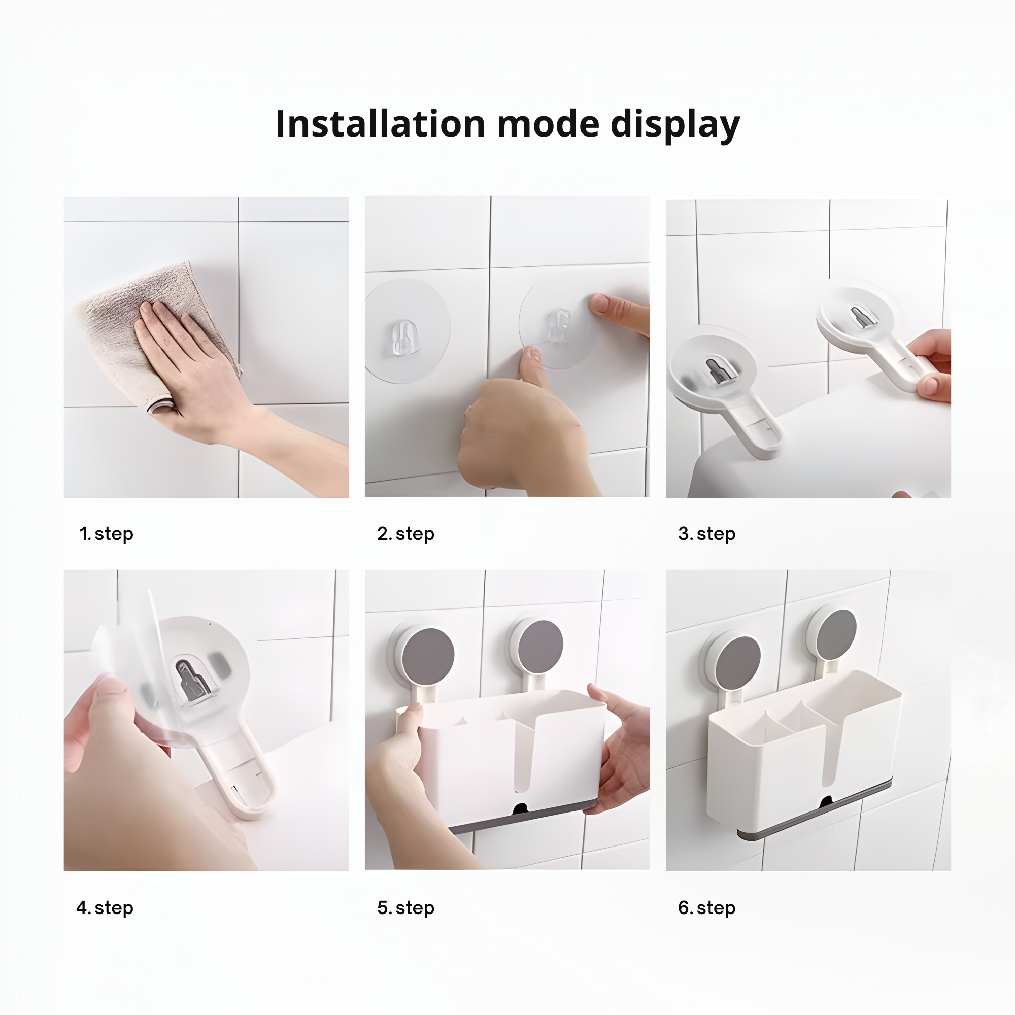 Best1 wall mounted double toothbrush holder in a sleek design, showcasing space-saving storage for bathrooms.