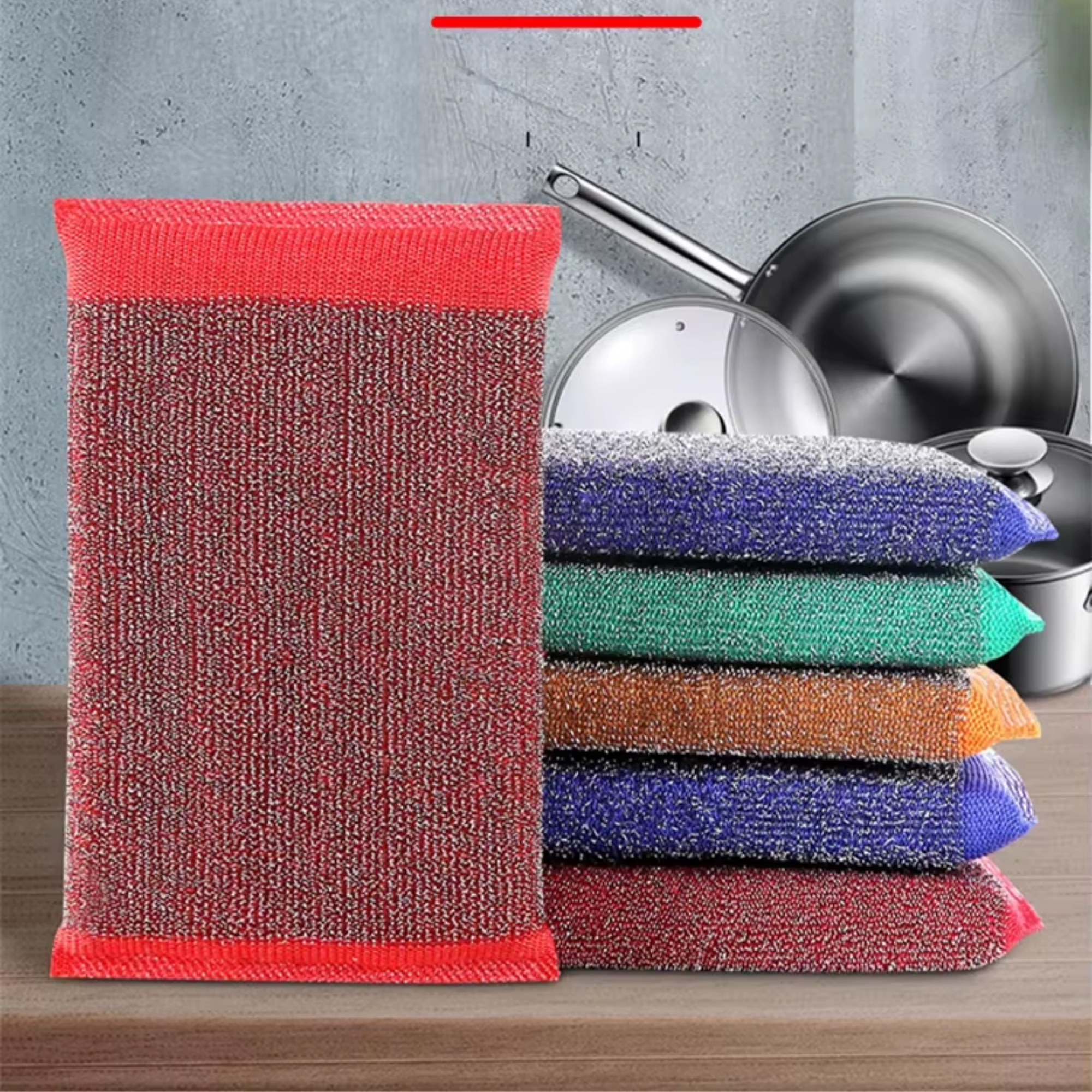 Best1 Stainless Steel Kitchen Cleaning Sponge | Heavy Duty Dish Washing Scourer