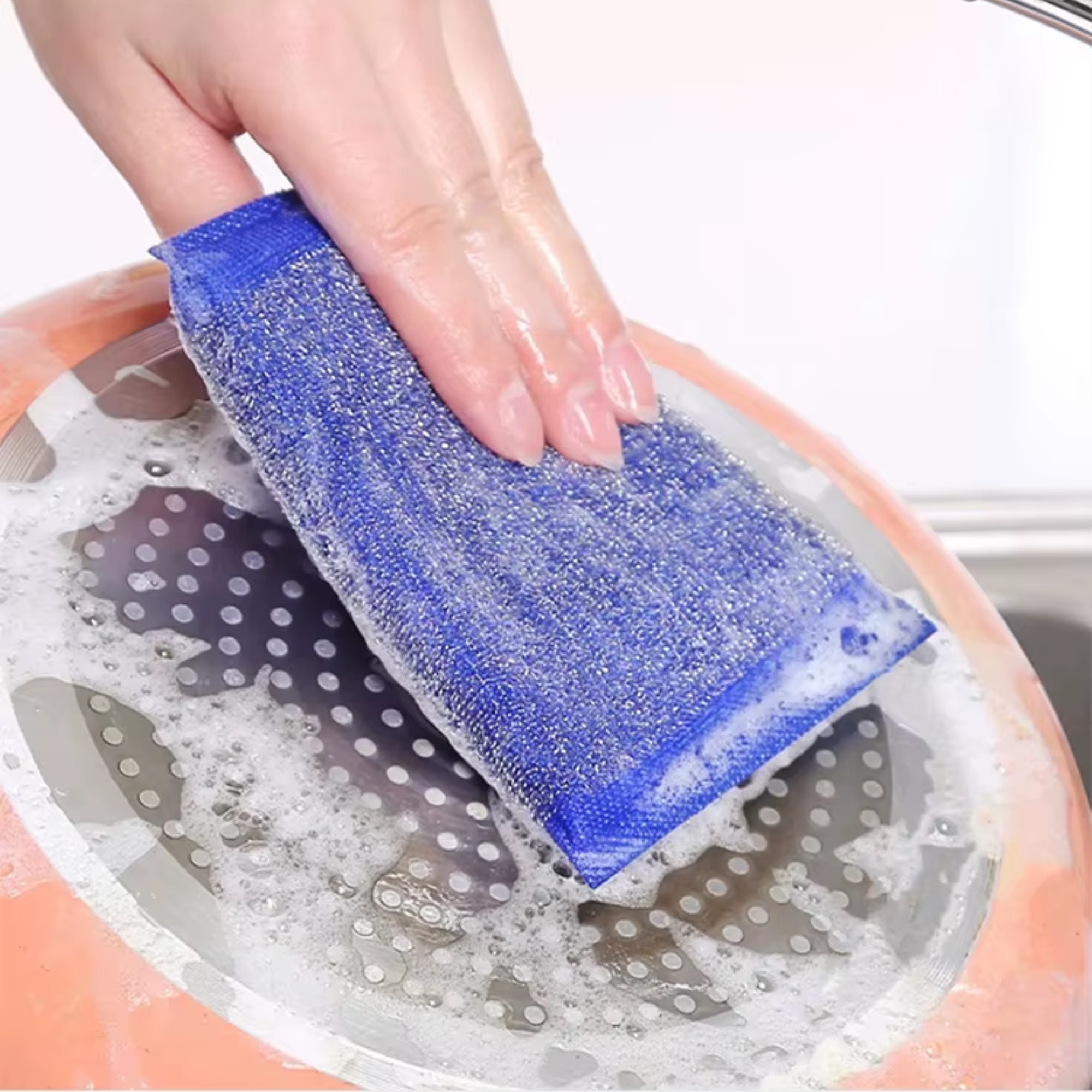 Best1 Stainless Steel Kitchen Cleaning Sponge | Heavy Duty Dish Washing Scourer