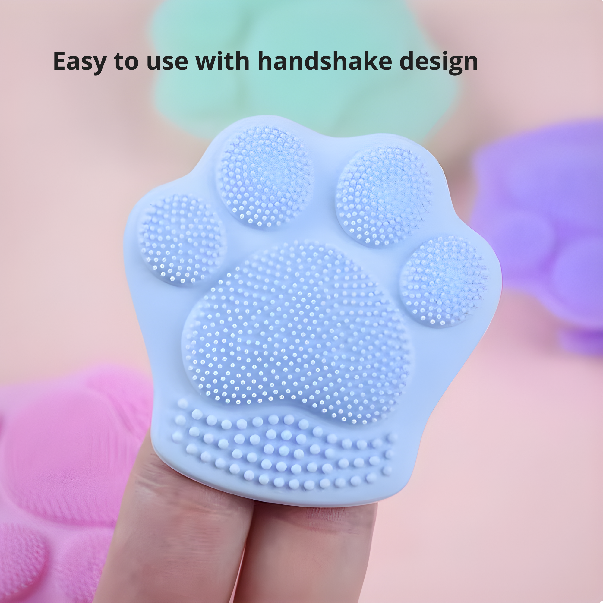 Best1 Cat Paw Silicone Face Wash Brush | Soft Facial Cleansing & Pore Massage Brush