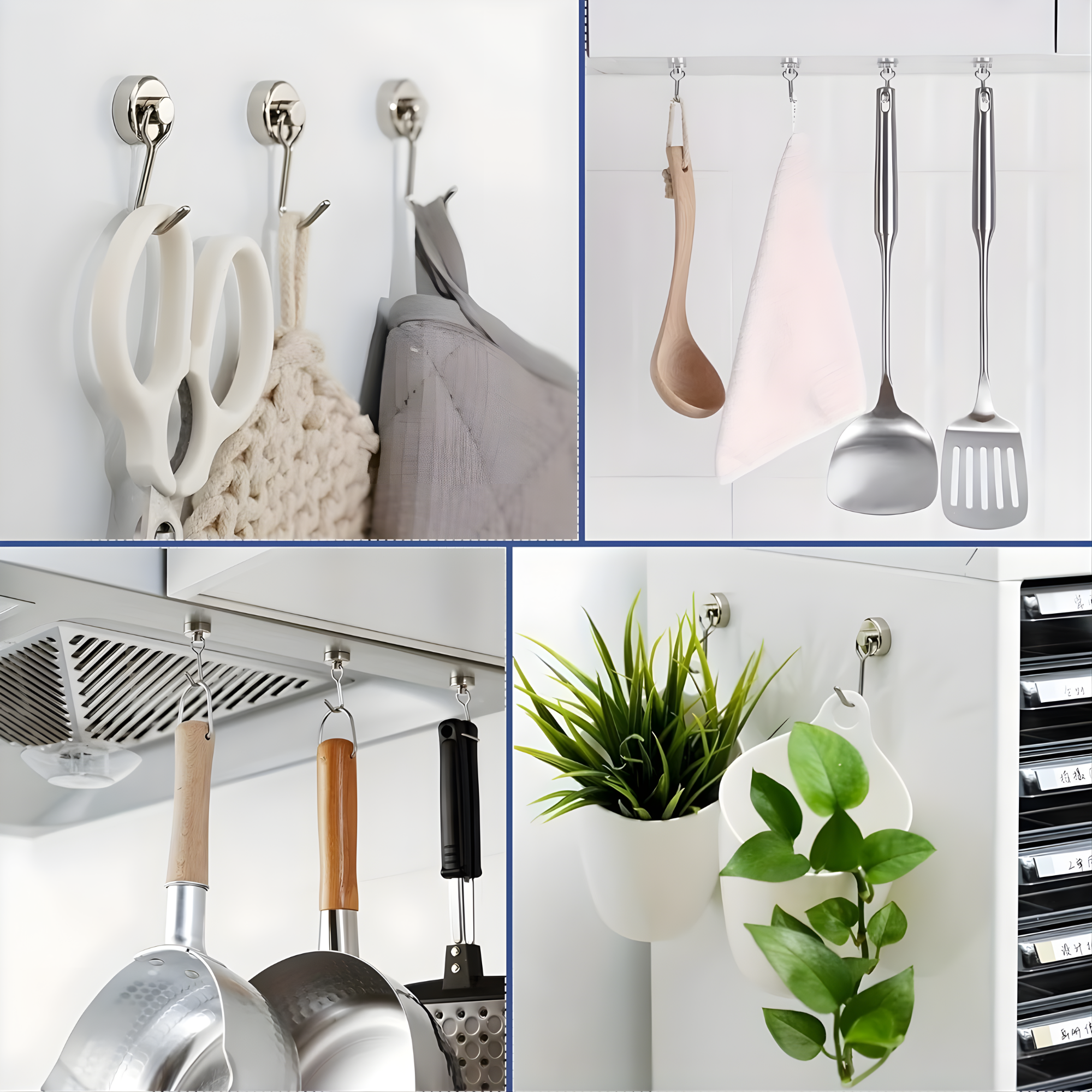 Best1 Heavy Duty Magnetic Hook Set | Strong Neodymium Magnet Hooks for Home &amp; Kitchen Use