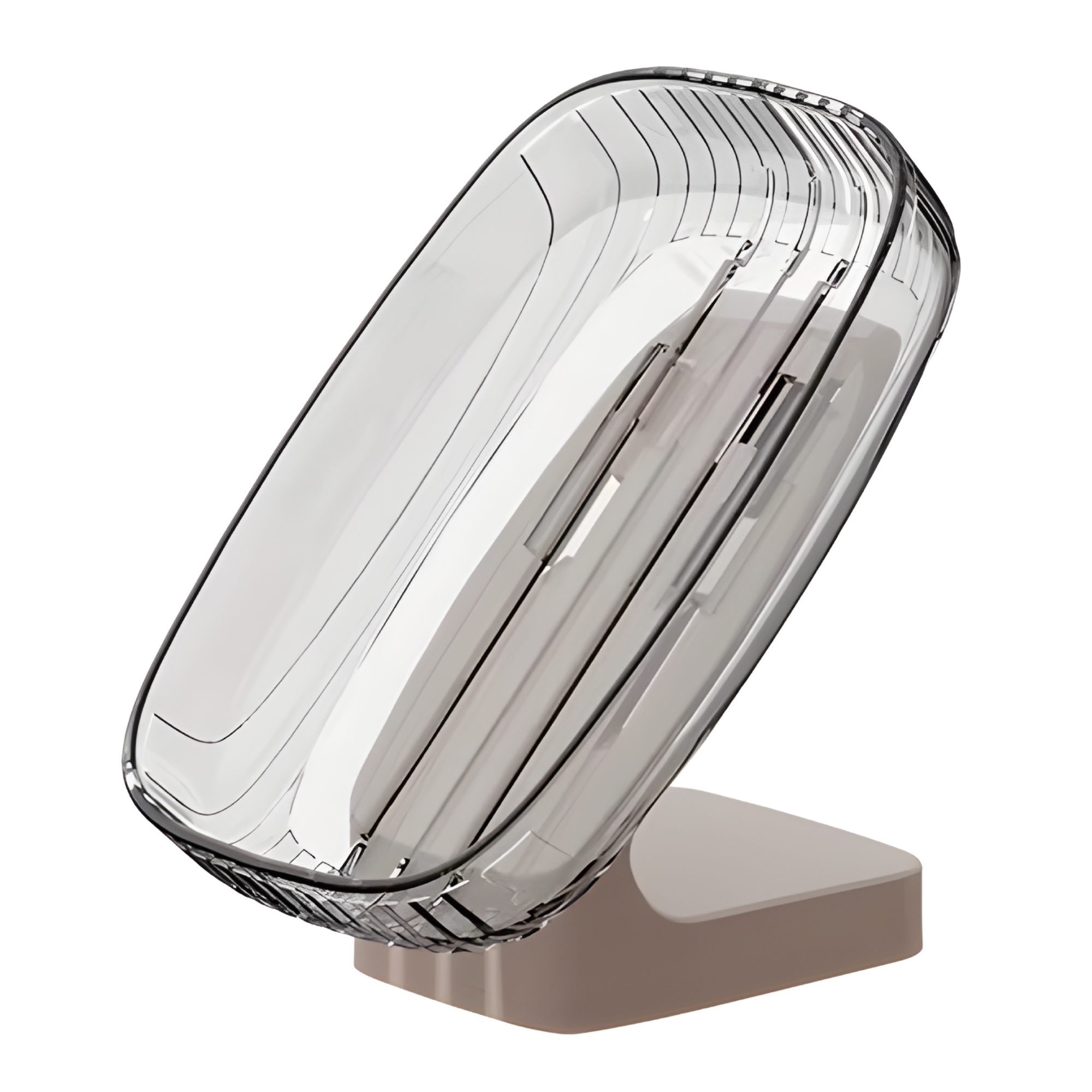 Best1 Wall Mounted Transparent Soap Box | No Drill Modern Bathroom Soap Holder {Pack of 2}