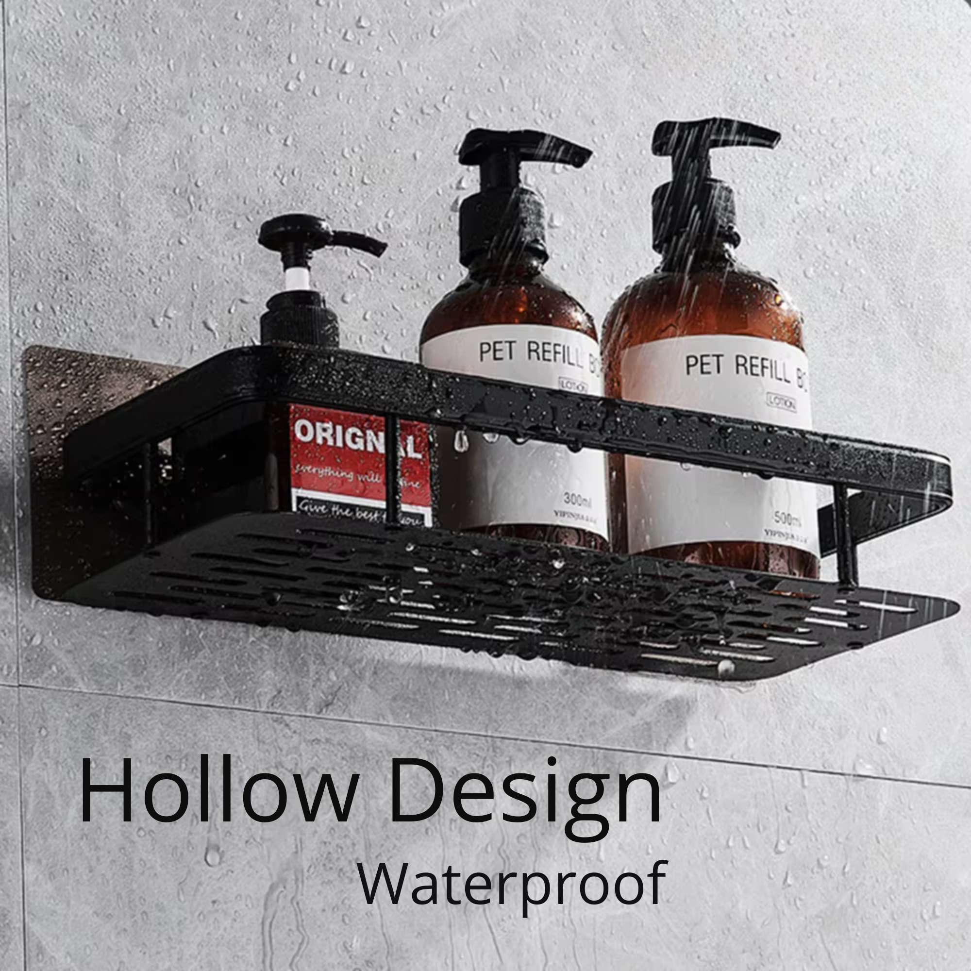 Best1 Wall Mounted Bathroom Shelf with Adhesive