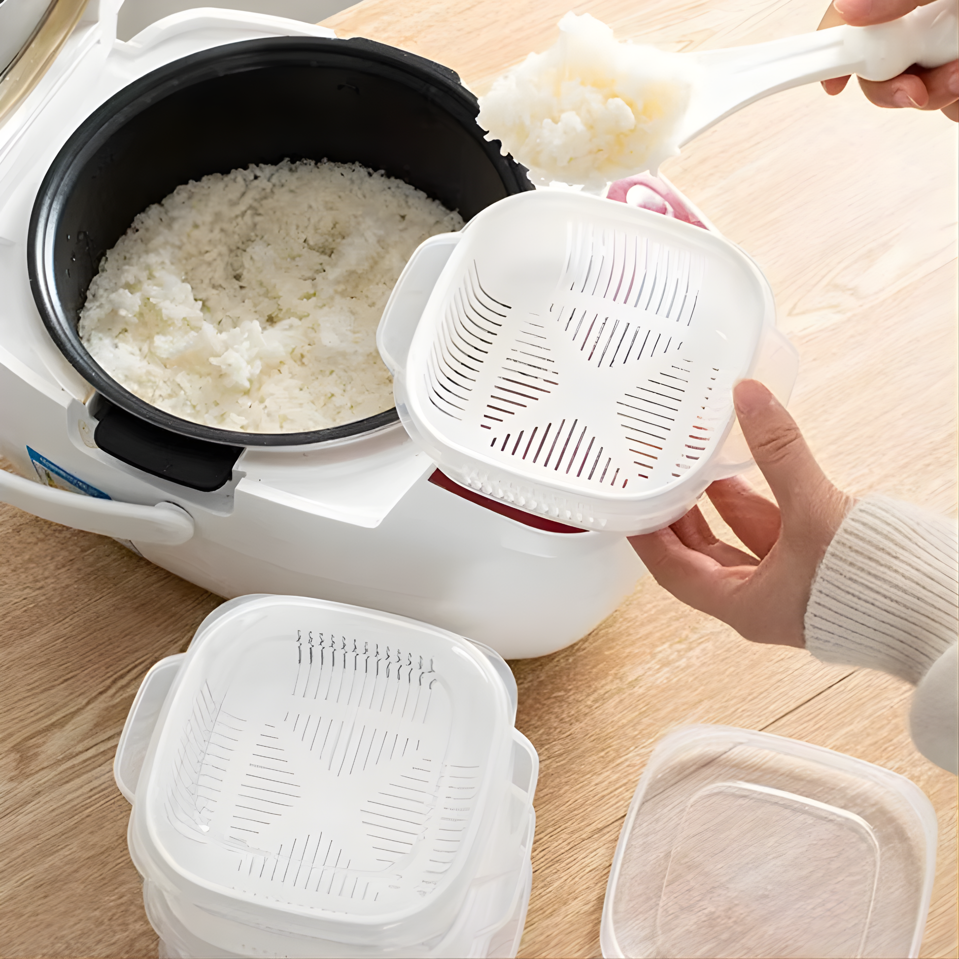 Best1 Fresh Lock plastic food storage boxes in a pack of 6, showcasing clear containers with airtight lids.