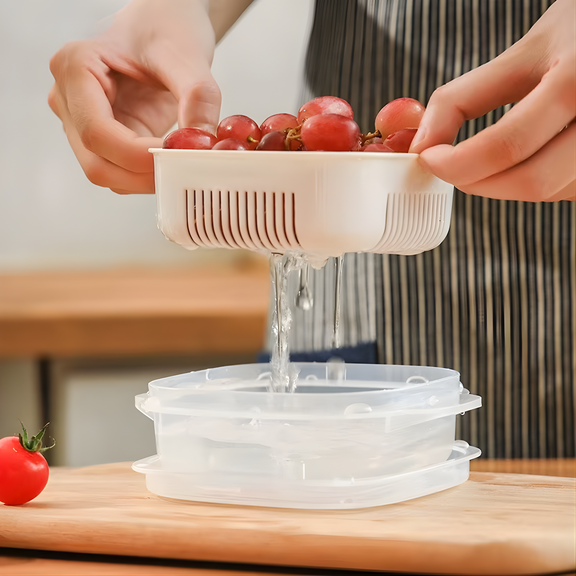 Best1 Fresh Lock plastic food storage boxes in a pack of 6, featuring airtight lids and a clear design for easy visibility.