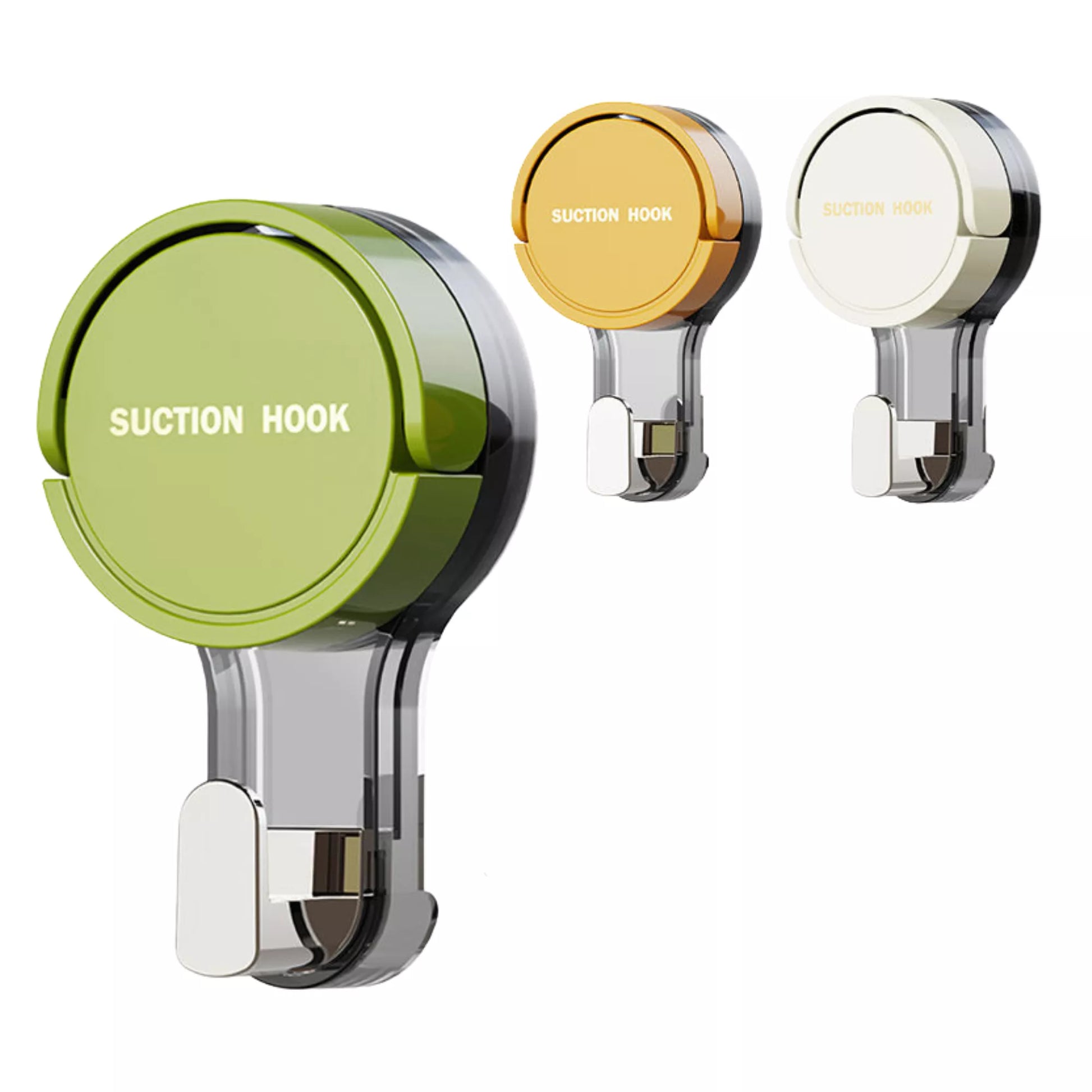 Best1 vacuum suction cup wall hook mounted on a smooth surface, showcasing its strong hold and sleek design.