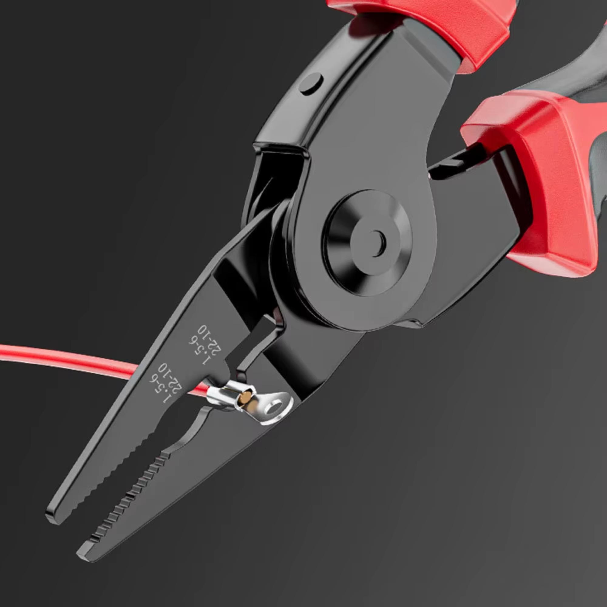 Best1 5 in 1 multifunction combination pliers showing wire cutter, stripper, and crimping features in a tool design.