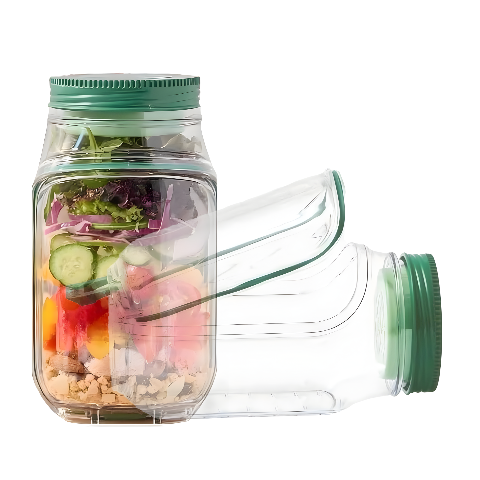 Best1 Portable Layered Salad Jar Container