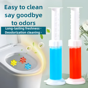 Best1 toilet gel cleaner and freshener with a flower design, showcasing vibrant color and packaging for toilet bowl use.