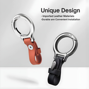 Luxury black leather keychain for men with zinc alloy car key ring and premium clasp by Best1.