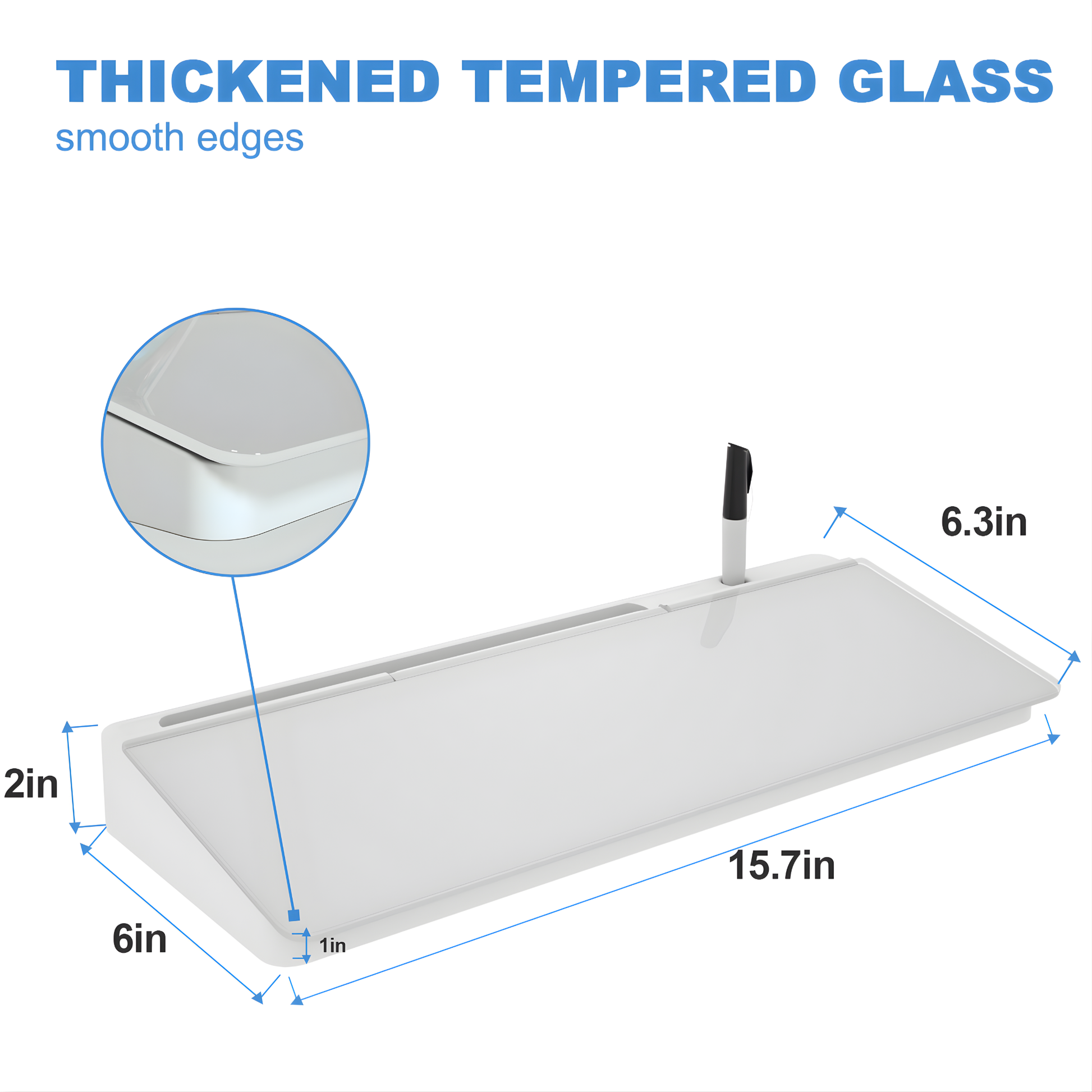 Best1 premium desktop glass whiteboard with a sleek modern design, ideal for office writing and presentations.