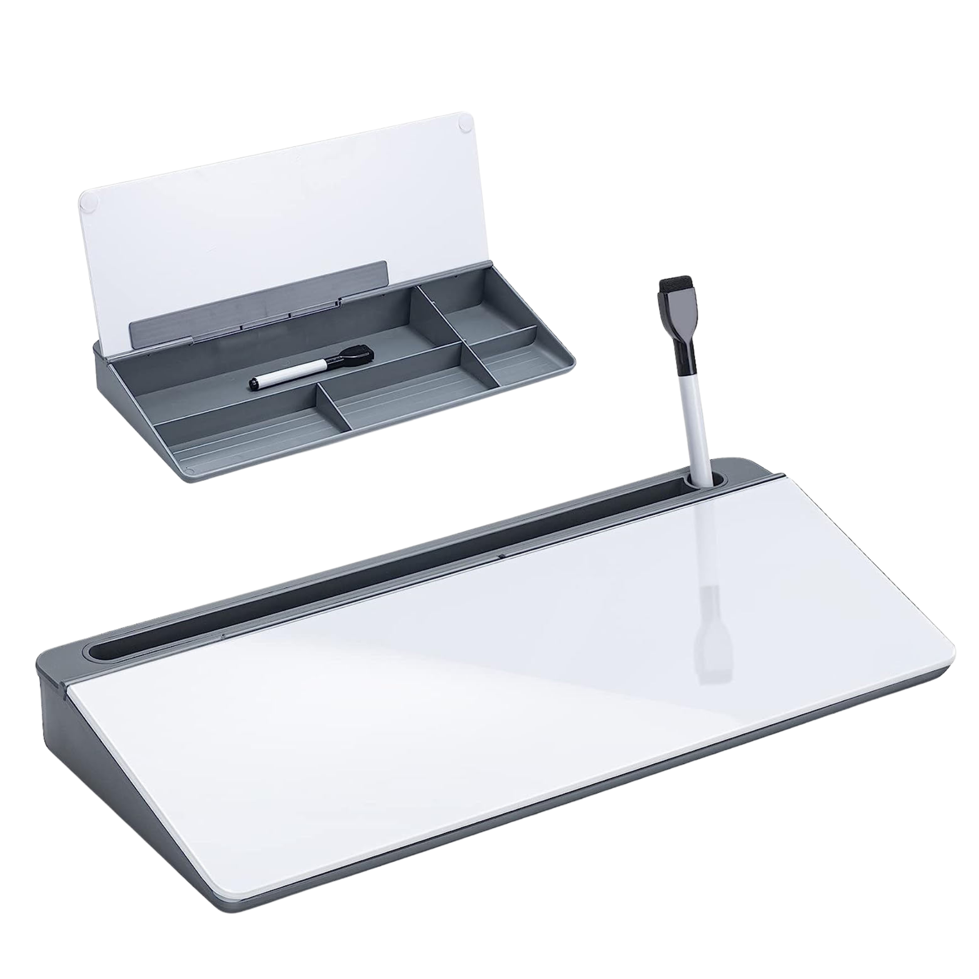 Modern Best1 desktop glass whiteboard with a sleek tempered glass surface for office writing and planning.