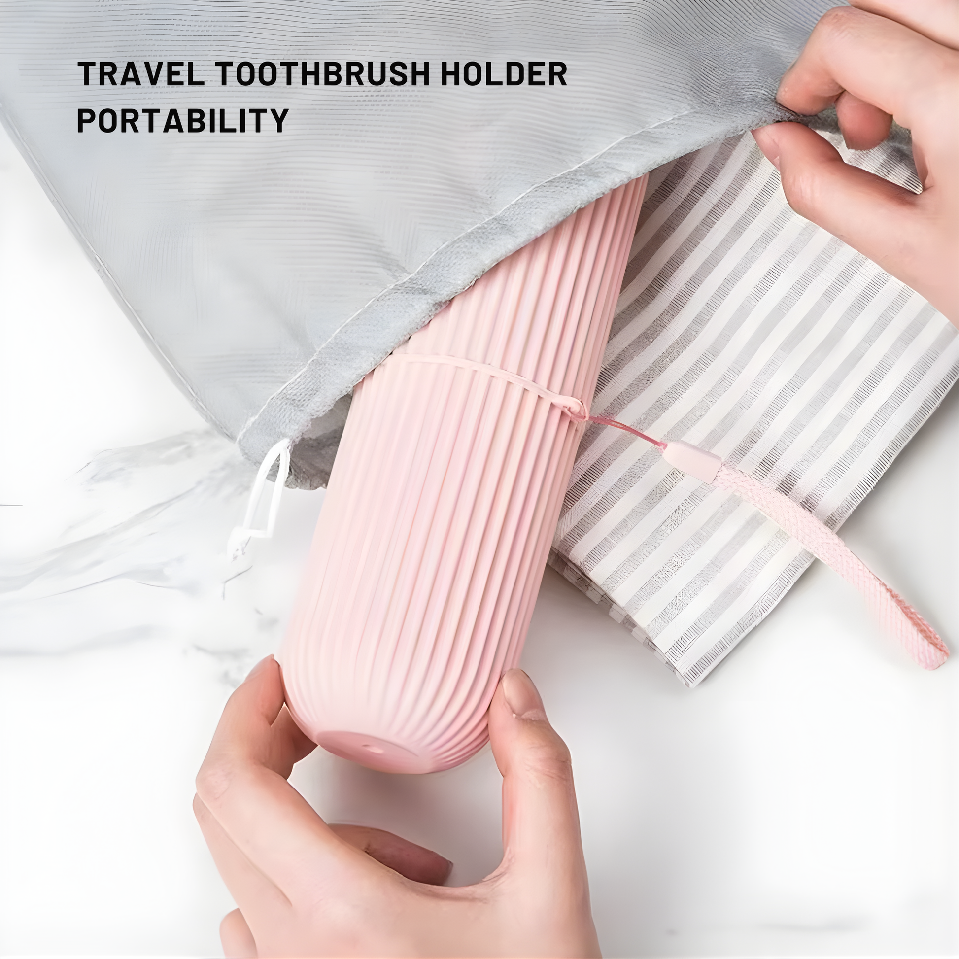 Best1 travel toothbrush holder case with portable round design for toothbrush and toothpaste storage.