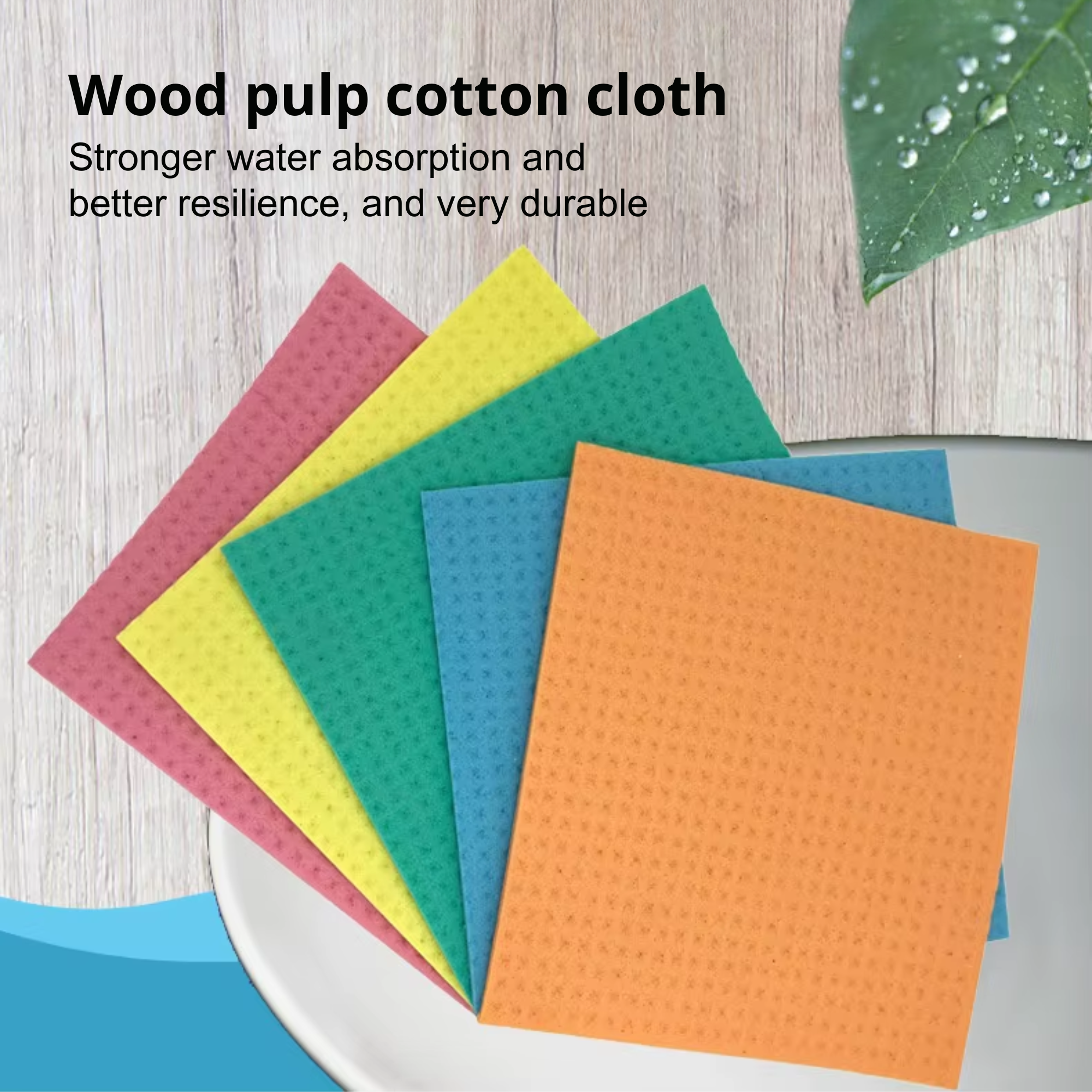 Best1 eco-friendly cellulose sponge cloths in a pack of 3, featuring vibrant colors and textures for effective kitchen cleaning.
