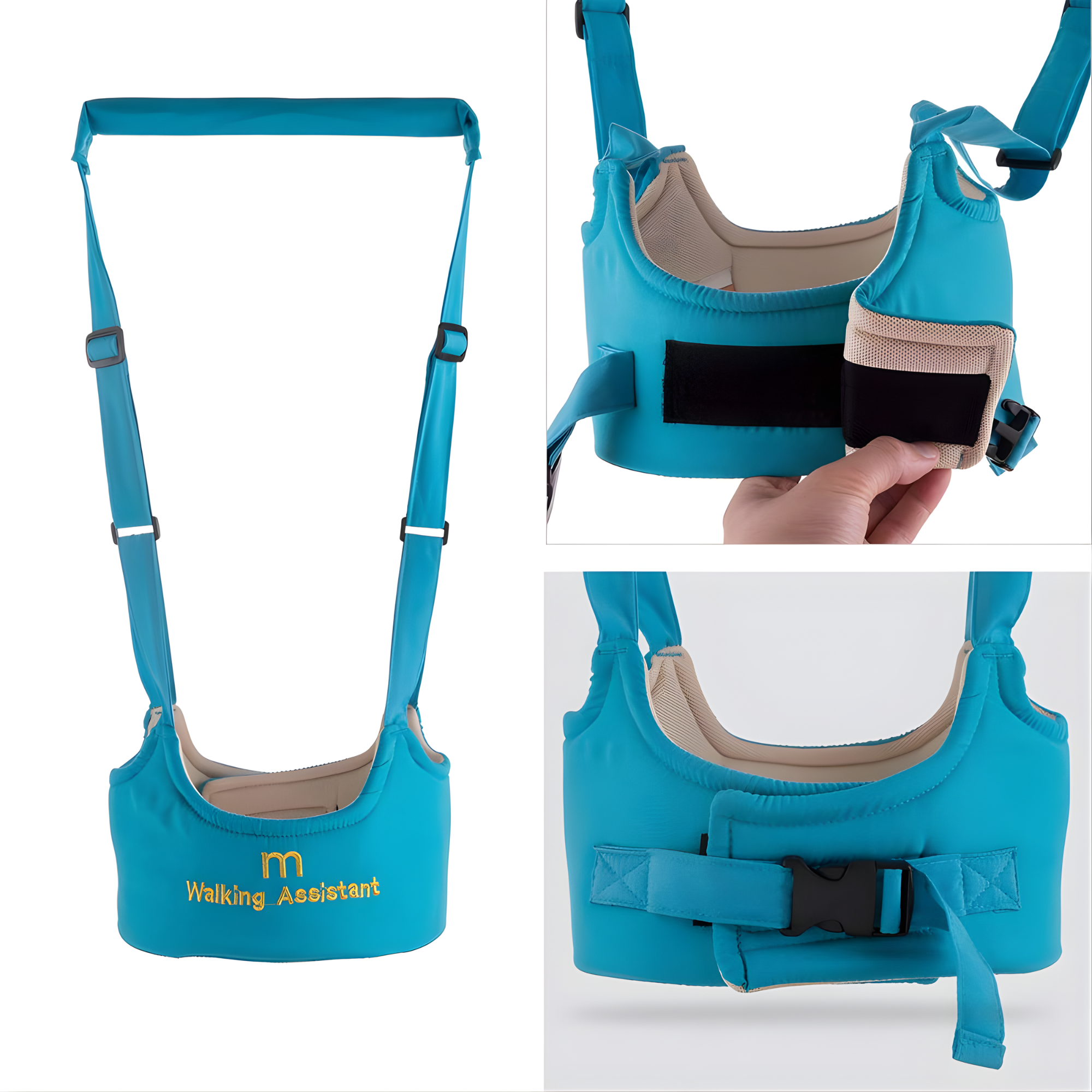 Best1 adjustable baby walking assistant belt on a toddler, promoting safe and confident walking support.