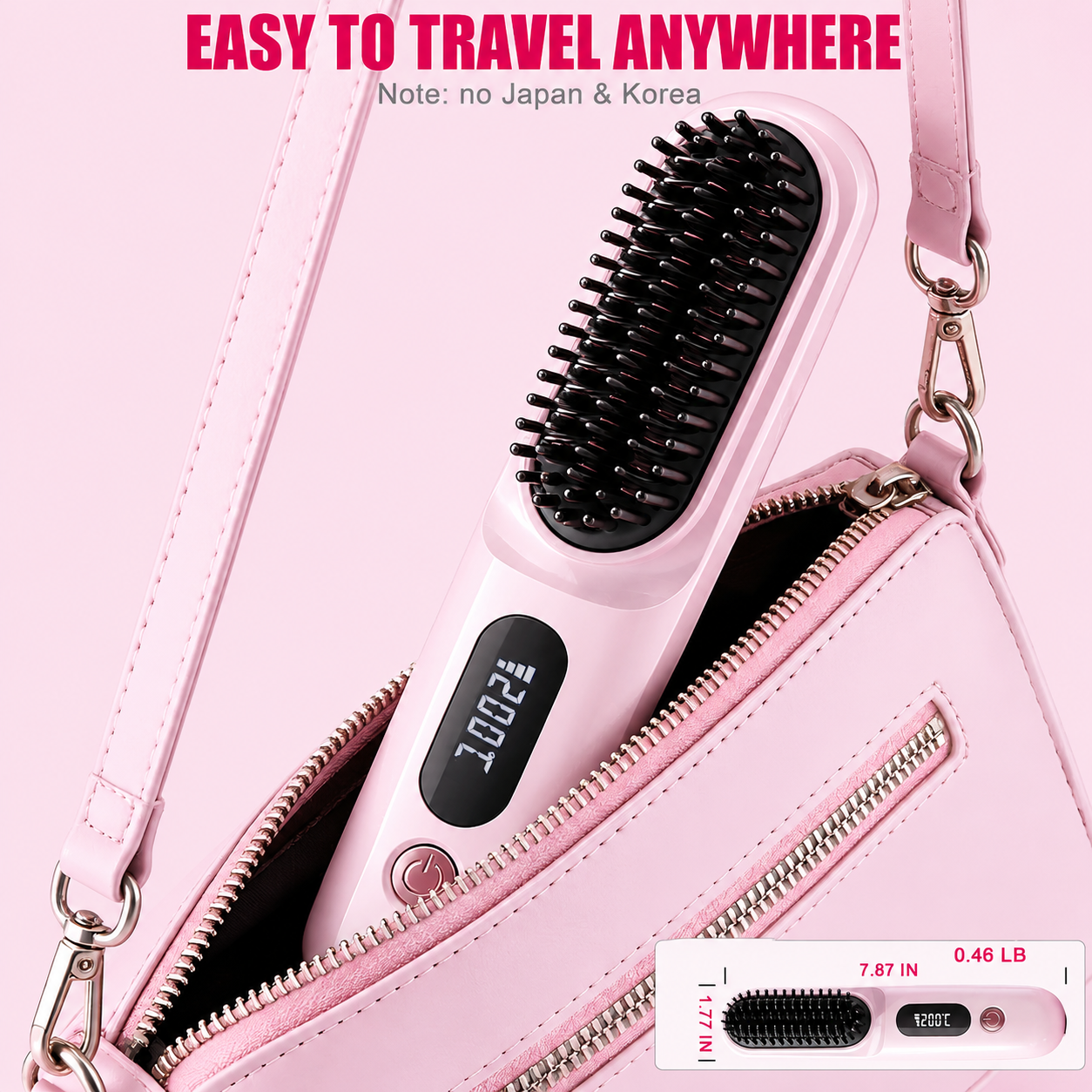 Best1 Cordless Hair Straightener Brush