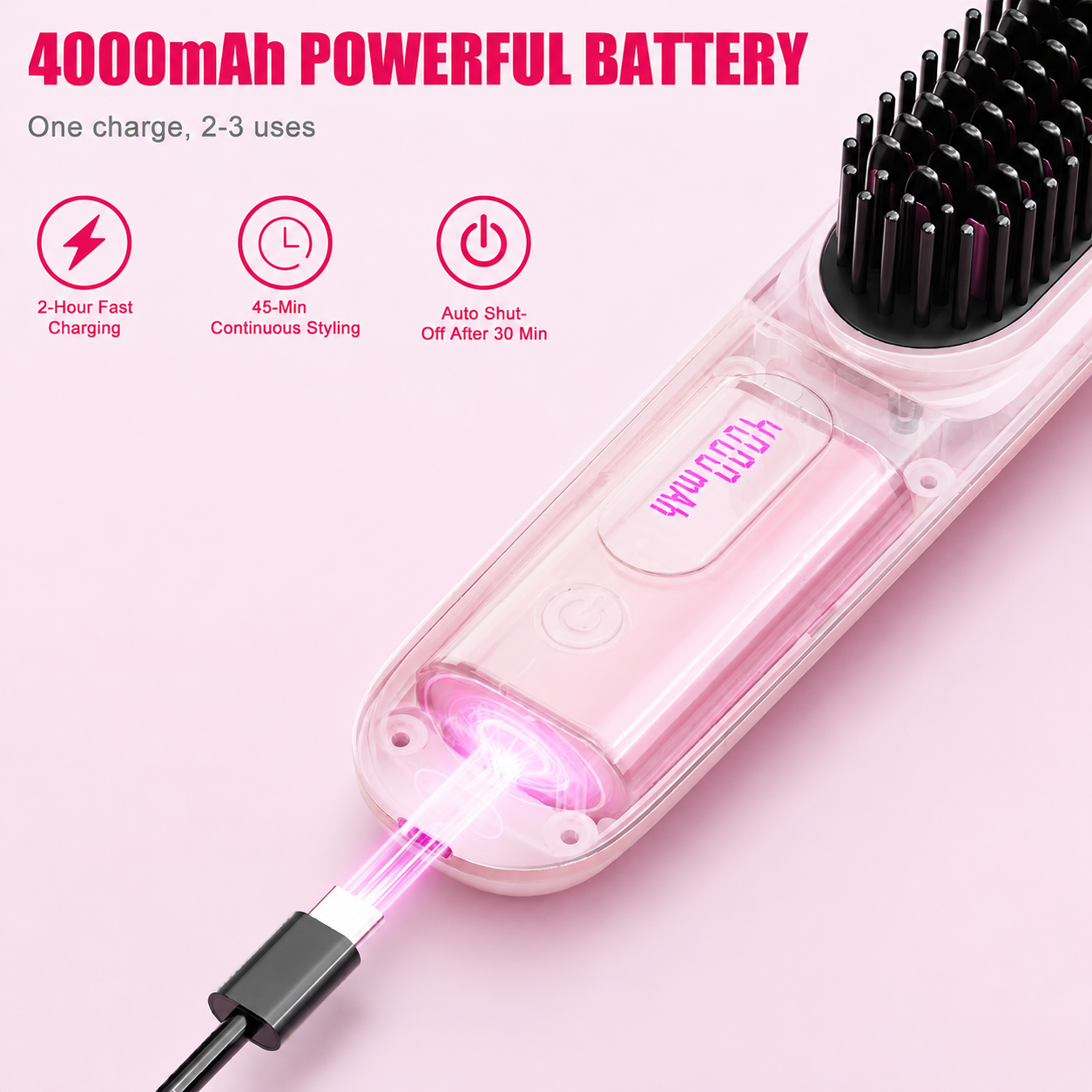 Best1 Cordless Hair Straightener Brush