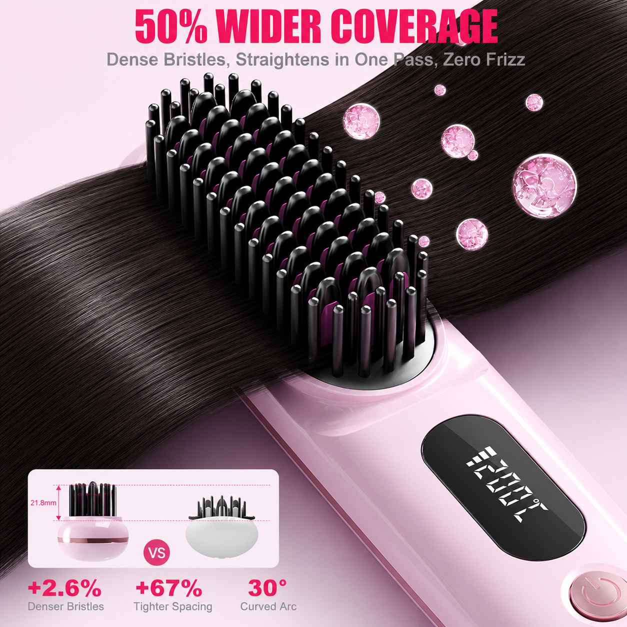 Best1 Cordless Hair Straightener Brush