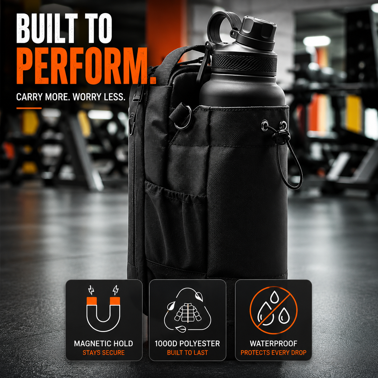 Best1 Magnetic Fitness Water Bottle Bag