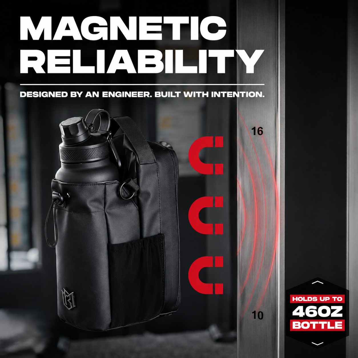 Best1 Magnetic Fitness Water Bottle Bag
