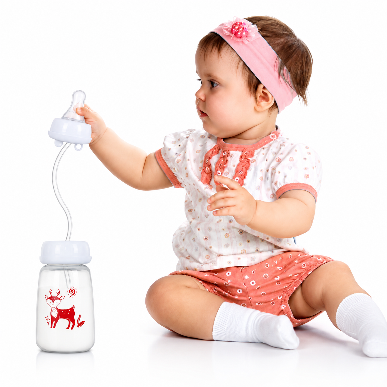 Best1 Hands-Free Anti-Colic Baby Feeding Bottle 240ml