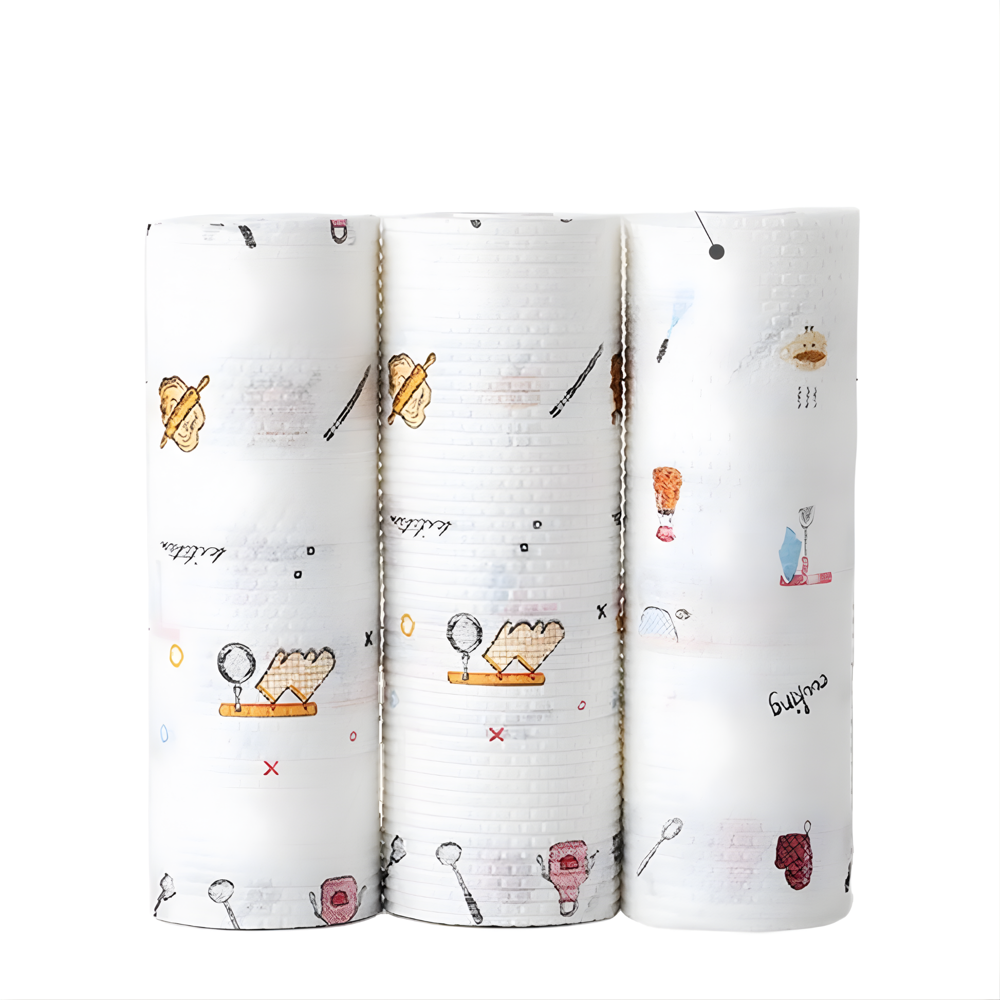 Best1 eco-friendly disposable kitchen paper towels in a roll, showcasing texture for wet and dry cleaning uses.