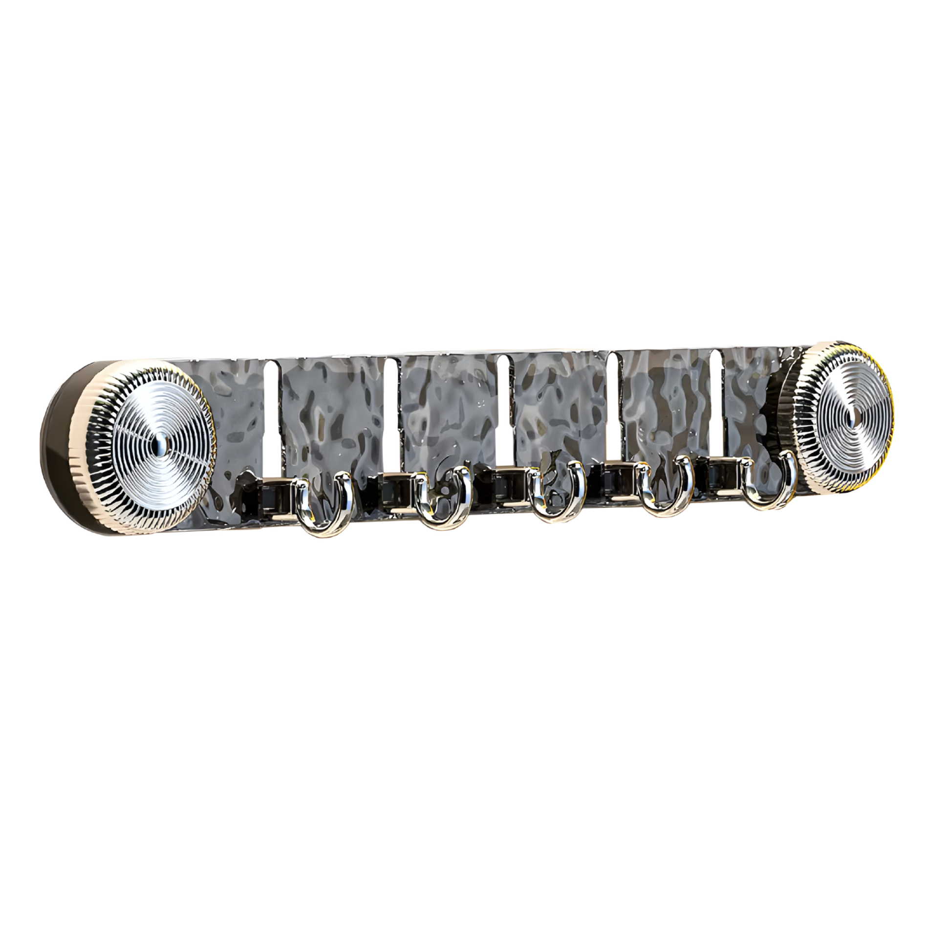 Best1 premium rotating suction wall hook rack with water ripple design, featuring multiple heavy-duty hooks for organization.