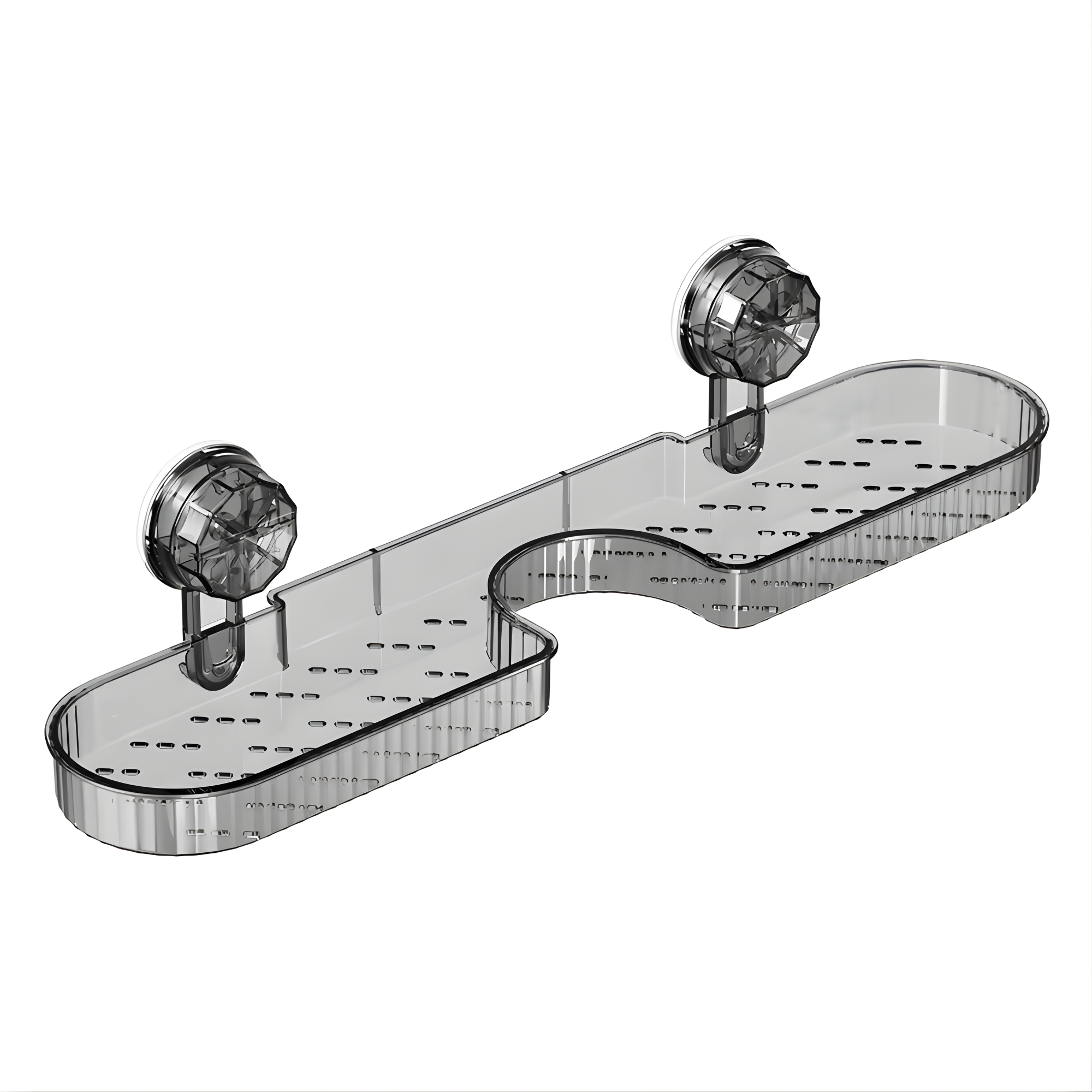 Best1 Wall Mounted Sink Storage Rack with Suction Cups | Plastic Faucet Organizer for Bathroom & Washroom