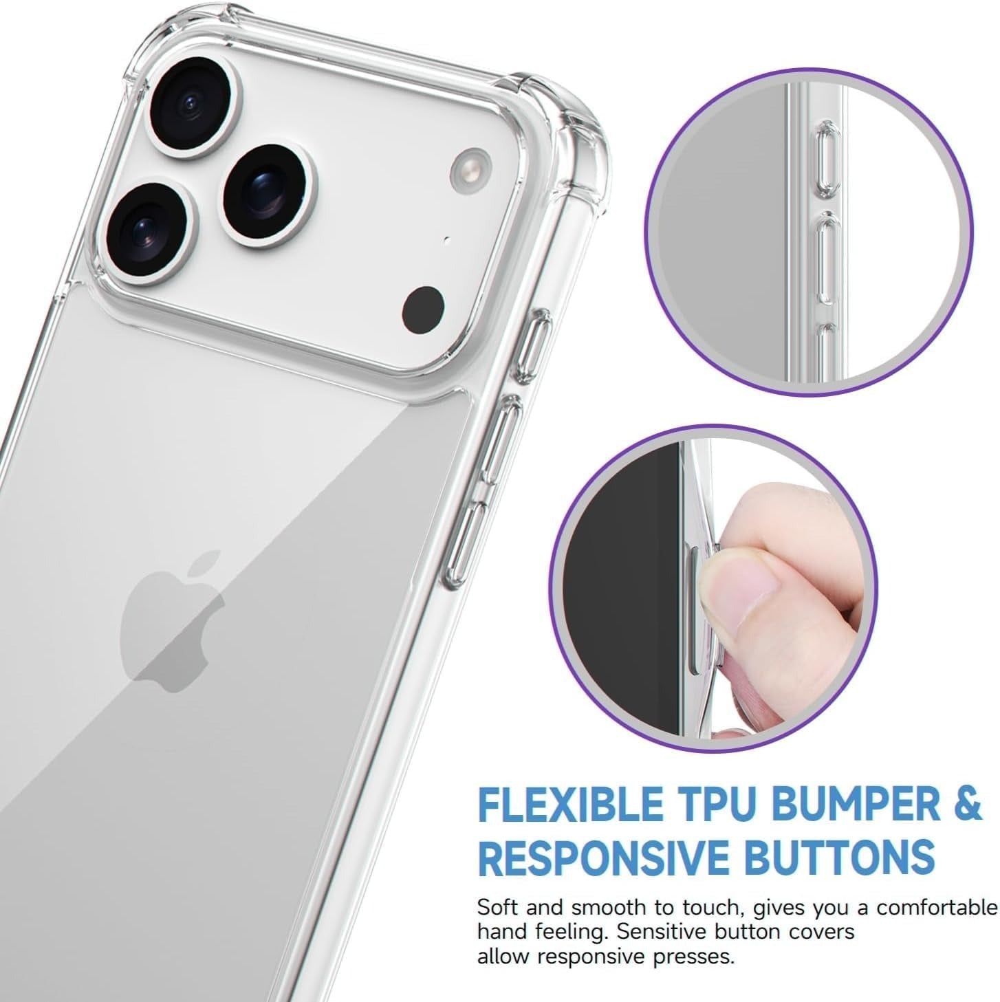 Crystal Clear case for Iphone 17 Pro MAX