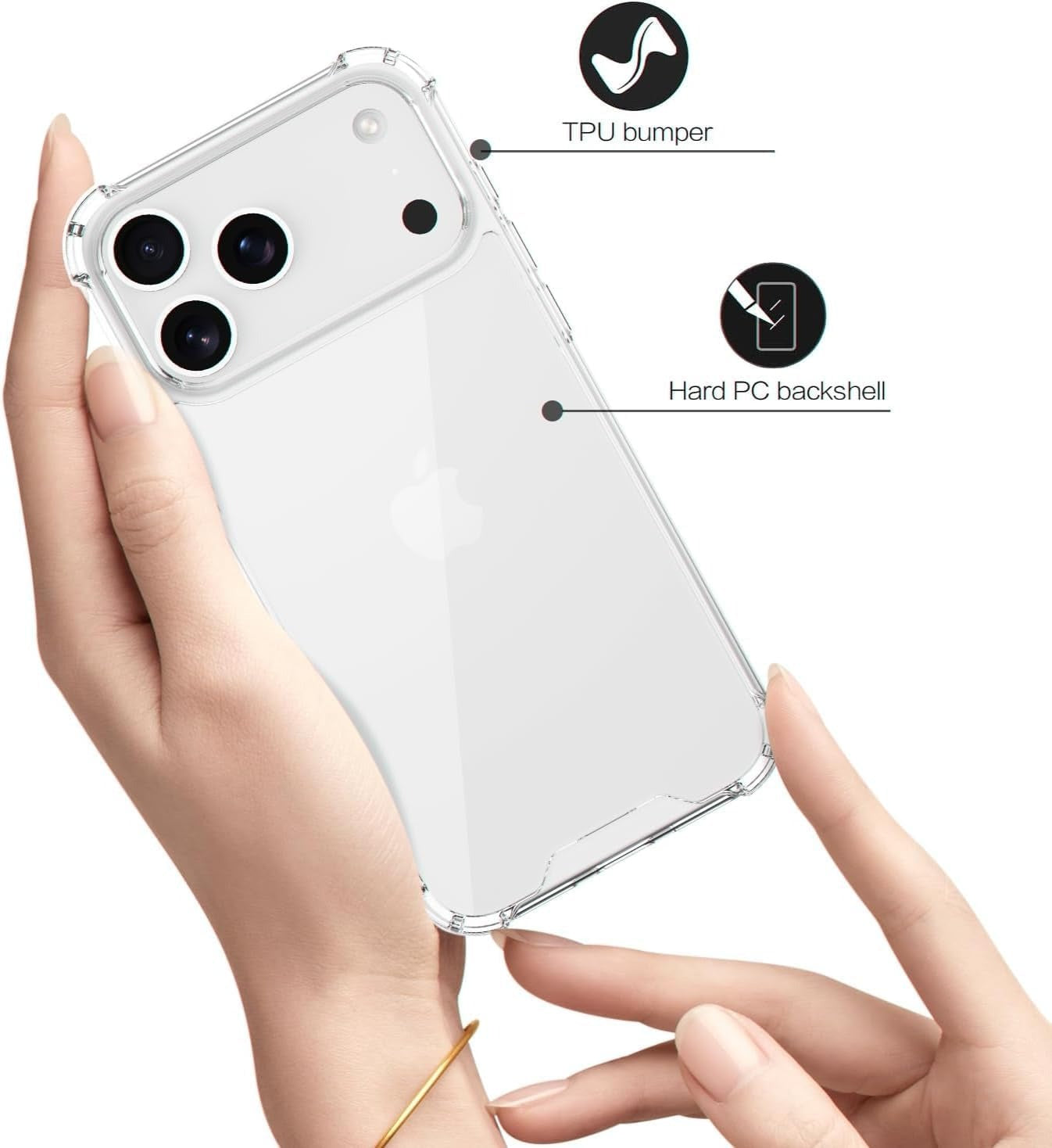 Crystal Clear case for Iphone 17 Pro MAX