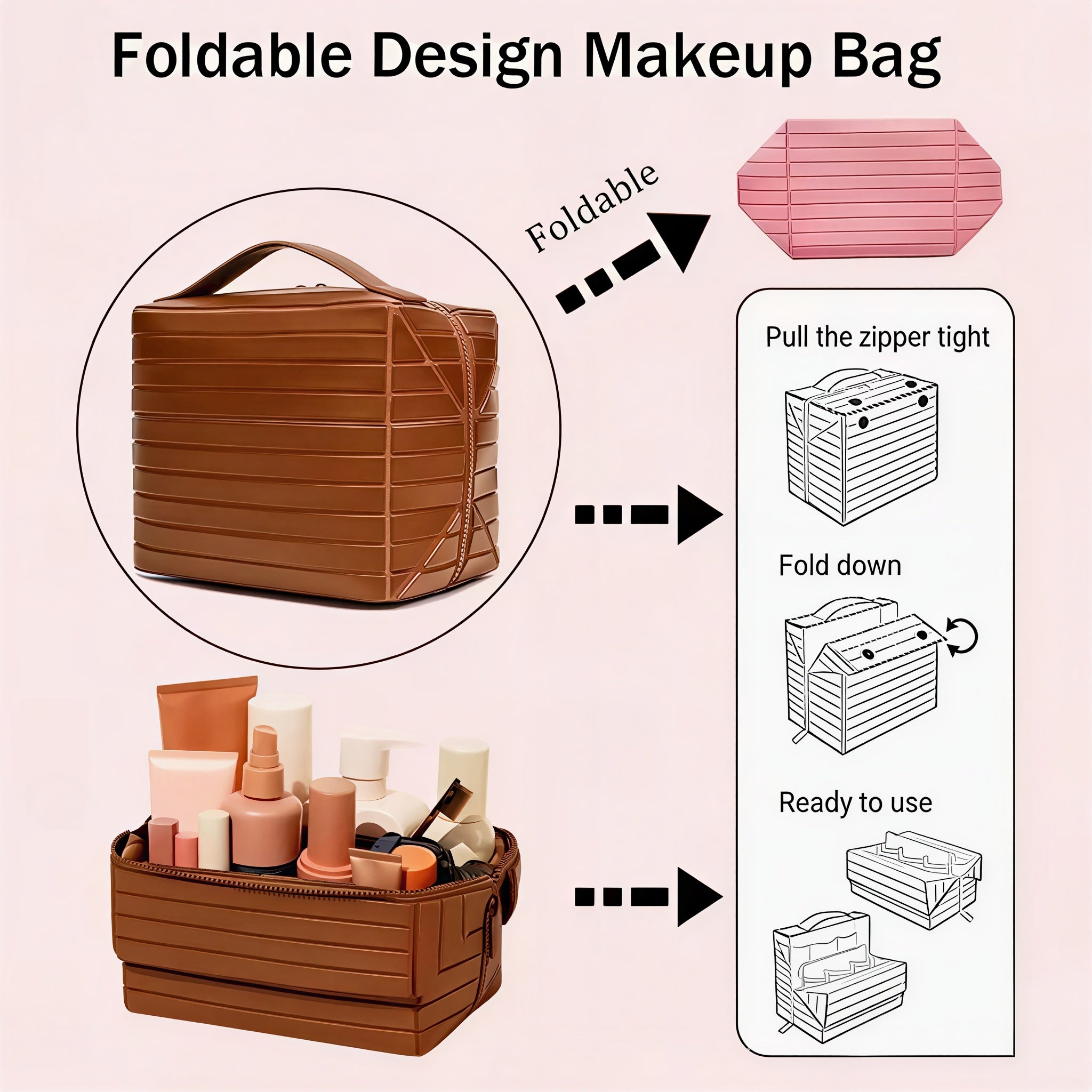 Best1 Large Capacity Travel Makeup Bag