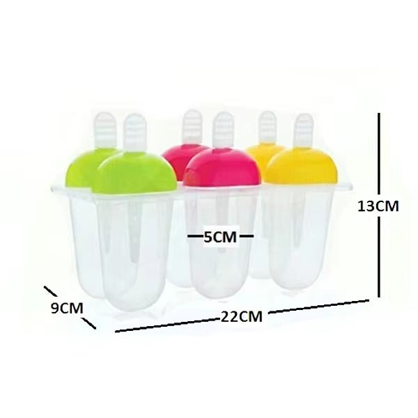 Best1 Reusable Popsicle Mold Set 6pcs