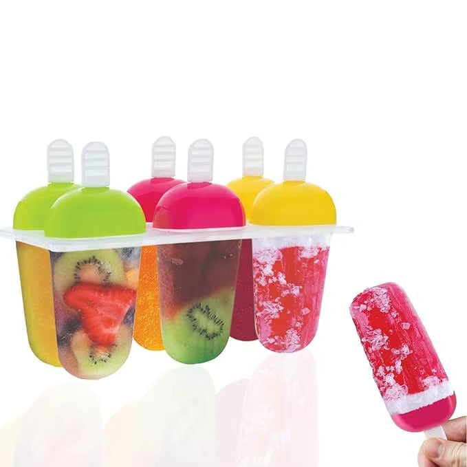 Best1 Reusable Popsicle Mold Set 6pcs
