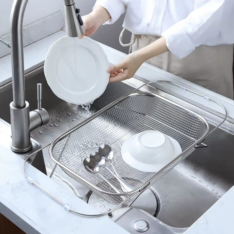 Extendable Stainless Steel Sink Rack