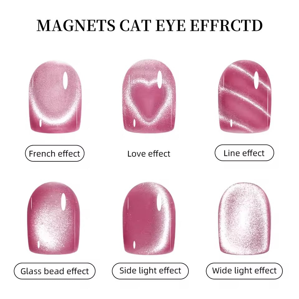 Best1 Heart Shape Cat Eye Nail Magnet