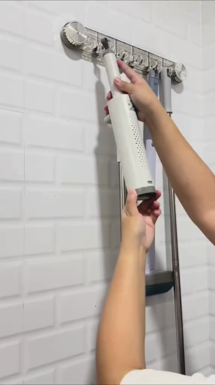 Load video: Best1 Premium Rotating Suction Wall Hook Rack with Water Ripple Design | Heavy-Duty Multi Hook Organizer